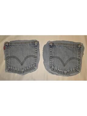 Levi's Denim Jean Pockets - Pair of Back Pockets